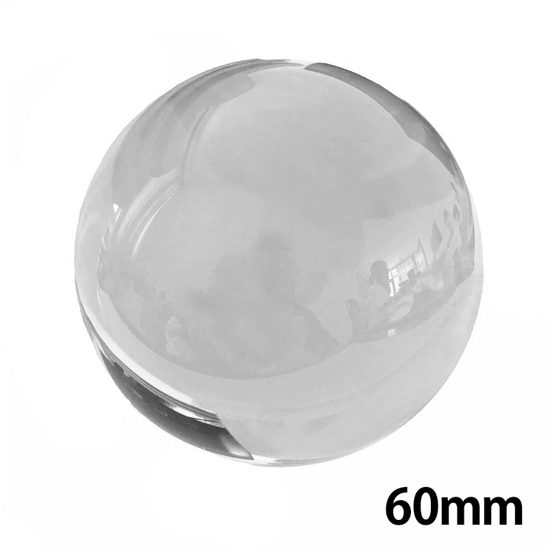 ＜グリーンピアッシング＞ 60mmクリスタルガラスボール・ディスプレイ画像