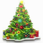クリスマスツリー フラットアクリル樹脂 アクセサリーパーツ