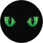 黒猫アイカボーションガラスパーツ