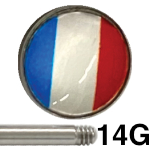 フランス国旗ネジ式ディスクキャッチ 14G