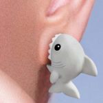鮫3Dバイトフィギア ピアス